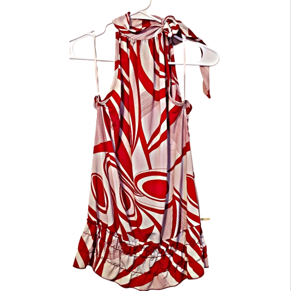 K-Scion Geometric Halter Top